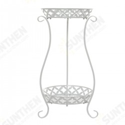 European Wrought Iron Metal Flower Pot Stand Double Floor Plant Rack European Wrought Iron Metal Flower Pot Stand Double Floor Plant Rack
