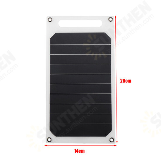 5V 10W Portable Solar Panel Slim & Light USB Charger Charging Power Bank Pad