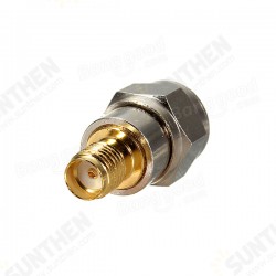 F Male Plug To SMA Female Jack Coaxial Adapter Connector Alloy Steel F Male Plug To SMA Female Jack Coaxial Adapter Connector Alloy Steel