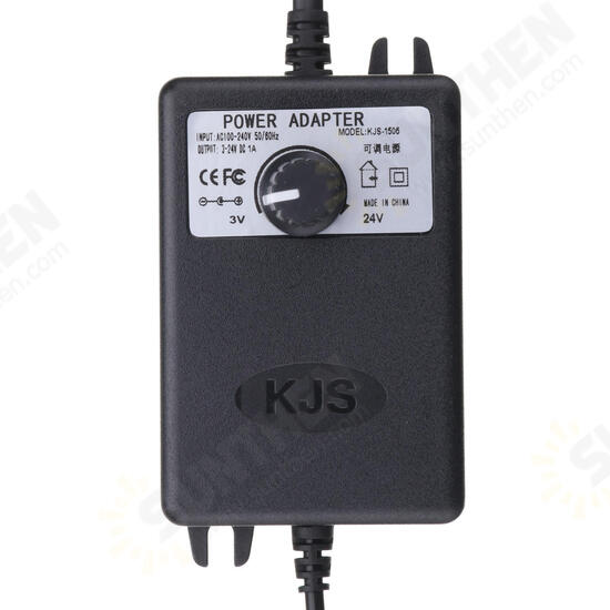KJS-1506 3-24V 1A 24W DC Power Adapter Adjustable Voltage Switching Power Supply Adapter KJS-1506 3-24V 1A 24W DC Power Adapter Adjustable Voltage Switching Power Supply Adapter