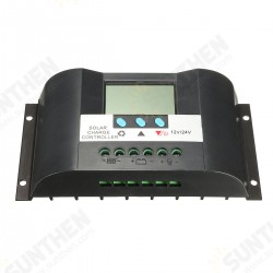 LCD 30A 12V/24V Auto Switch LCD Solar Panel Battery Regulator Charge Controller LCD 30A 12V/24V Auto Switch LCD Solar Panel Battery Regulator Charge Controller