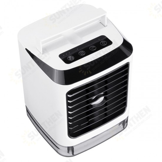 LED 480mL Personal Evaporative Air Cooler Humidifier Portable Air Conditioner Mist Prayer USB Cooler Fan