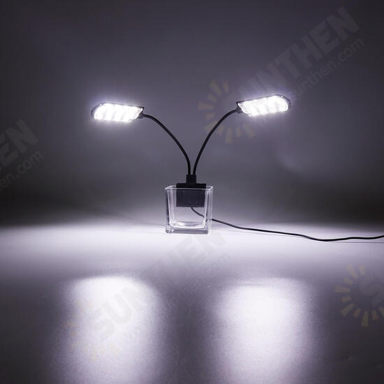 LED Aquarium Light, Saltwater Freshwater Fish Tank Clip On Lamp for Coral, Planted Nano Aquarium Tank