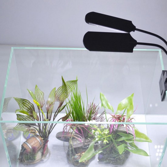 LED Aquarium Light, Saltwater Freshwater Fish Tank Clip On Lamp for Coral, Planted Nano Aquarium Tank