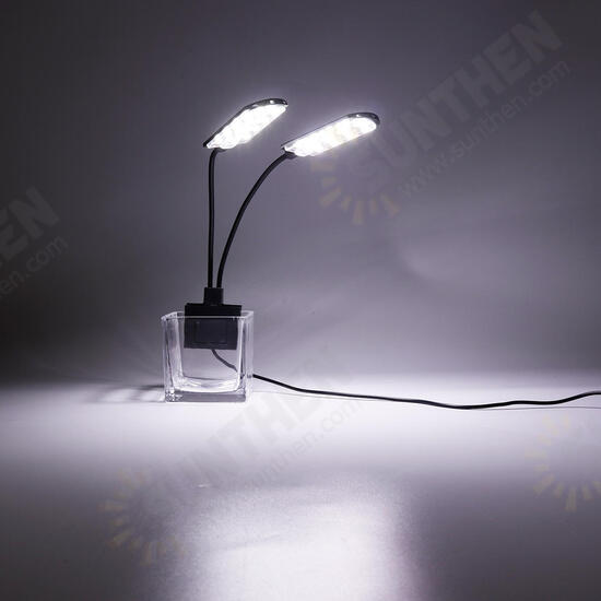 LED Aquarium Light, Saltwater Freshwater Fish Tank Clip On Lamp for Coral, Planted Nano Aquarium Tank