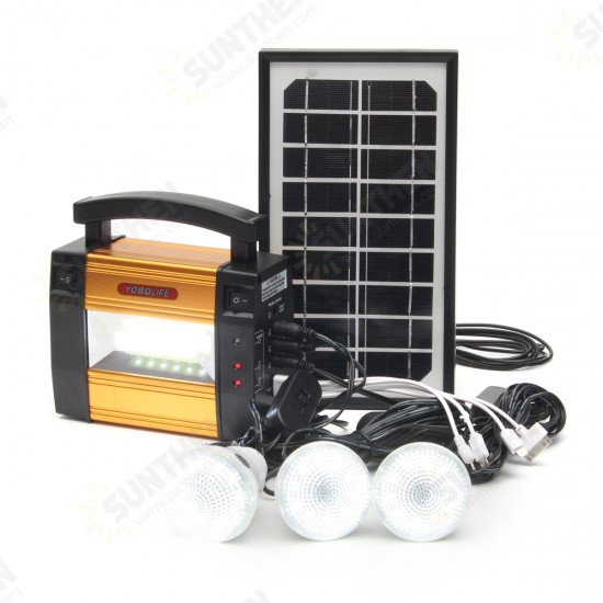 LM-367 110- 240V Solar Power Panel Generator Solar Powered System 3 LED Lamps Generator LM-367 110- 240V Solar Power Panel Generator Solar Powered System 3 LED Lamps Generator