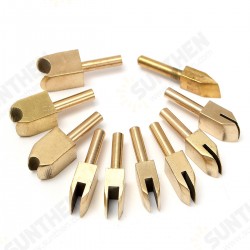 Leather Solder Iron Tip Brass Soldering Iron Tip to Burn the Edge Decorate DIY Leather Solder Iron Tip Brass Soldering Iron Tip to Burn the Edge Decorate DIY