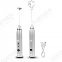 Milk Frother Electric Egg Beater USB Charging Mixer for Coffee Drink Portable Milk Frother Electric Egg Beater USB Charging Mixer for Coffee Drink Portable