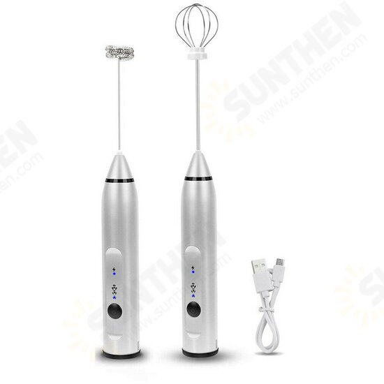 Milk Frother Electric Egg Beater USB Charging Mixer for Coffee Drink Portable Milk Frother Electric Egg Beater USB Charging Mixer for Coffee Drink Portable