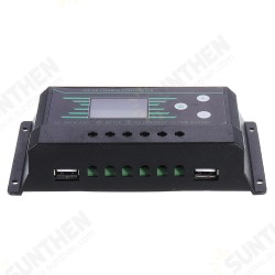 10/20/30A 12V/24V Auto Solar Charge Controller LCD Dispaly Battery Charge Solar Controller Dual USB Port 2.5A with Backlight 10/20/30A 12V/24V Auto Solar Charge Controller LCD Dispaly Battery Charge Solar Controller Dual USB Port 2.5A with Backlight