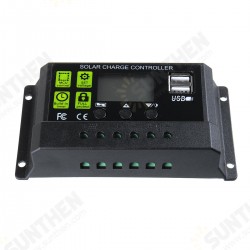 10A 12V/24V Auto Solar Panel Solar Charge Controller Battery Charge Adapter LCD USB 10A 12V/24V Auto Solar Panel Solar Charge Controller Battery Charge Adapter LCD USB