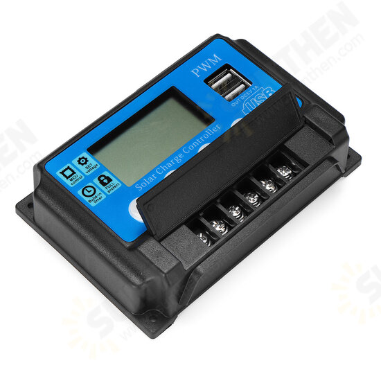 60A 12/24V Auto Adapt LCD Solar Charge Controller Battery Regulator Adjustable Parameter Dual USB Output 60A 12/24V Auto Adapt LCD Solar Charge Controller Battery Regulator Adjustable Parameter Dual USB Output