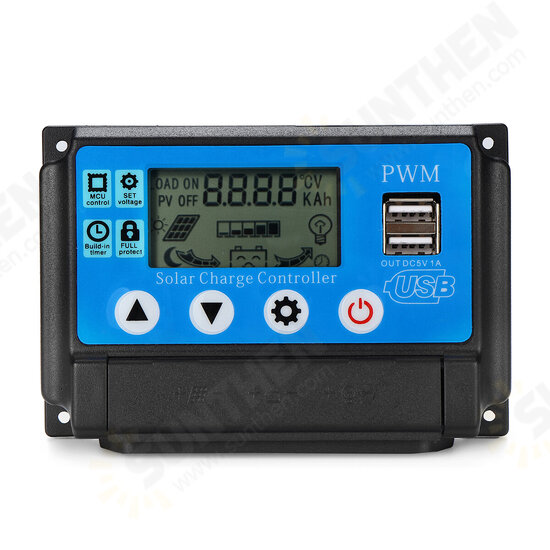 60A 12/24V Auto Adapt LCD Solar Charge Controller Battery Regulator Adjustable Parameter Dual USB Output 60A 12/24V Auto Adapt LCD Solar Charge Controller Battery Regulator Adjustable Parameter Dual USB Output
