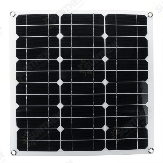 Portable 40W 12V/5V Solar Panel Battery DC/USB Charger For RV Boat Camping Traveling