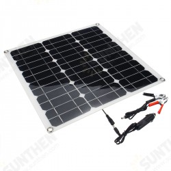 Portable 40W 12V/5V Solar Panel Battery DC/USB Charger For RV Boat Camping Traveling Portable 40W 12V/5V Solar Panel Battery DC/USB Charger For RV Boat Camping Traveling