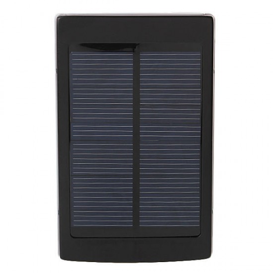 Portable Solar Panel Dual USB External Mobile Battery Power Bank Pack Charger for iPhone HTC