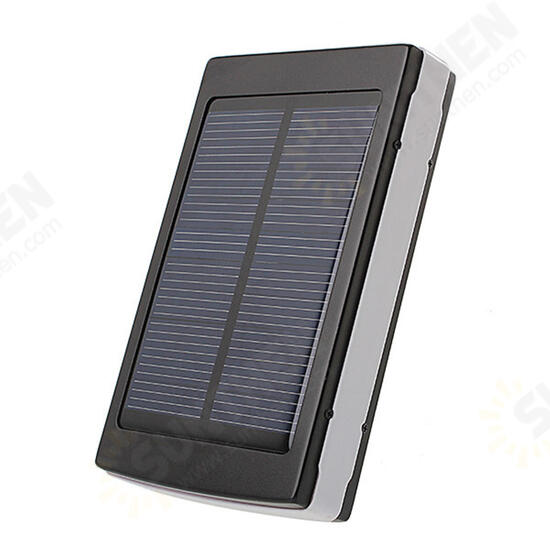 Portable Solar Panel Dual USB External Mobile Battery Power Bank Pack Charger for iPhone HTC