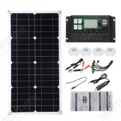 Semi-Flexible Solar Power Panel System kit Solar Panle Type-C USB Dual DC Port 5V/12V/18V W/ Solar Charge Controller Semi-Flexible Solar Power Panel System kit Solar Panle Type-C USB Dual DC Port 5V/12V/18V W/ Solar Charge Controller