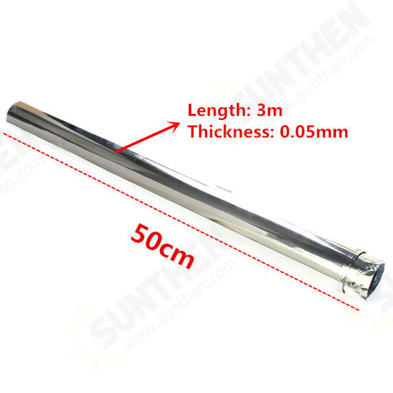 Silver Window Film One Way Mirror Insulation Stickers Solar Reflective 50cmx3m Silver Window Film One Way Mirror Insulation Stickers Solar Reflective 50cmx3m