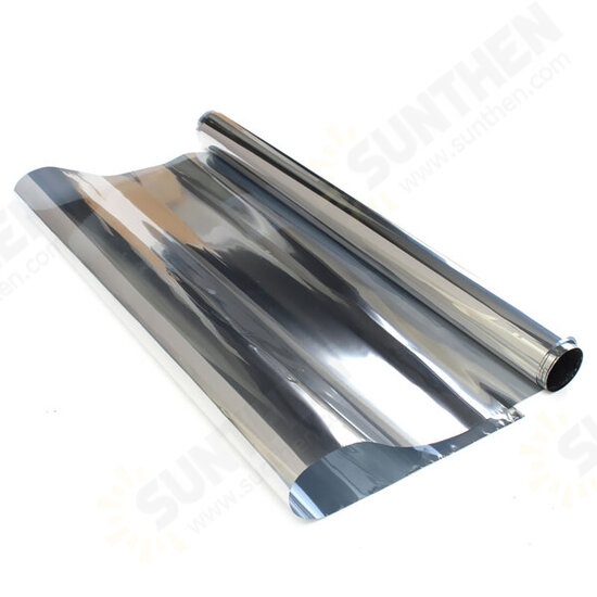 Silver Window Film One Way Mirror Insulation Stickers Solar Reflective 50cmx3m Silver Window Film One Way Mirror Insulation Stickers Solar Reflective 50cmx3m