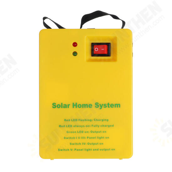 Solar Panel Power Generator Kit 5V USB Charger Home Outdoor System with 2 LED Bulbs Light Solar Panel Power Generator Kit 5V USB Charger Home Outdoor System with 2 LED Bulbs Light