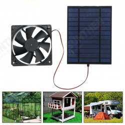 Solar Panel Powered Fan Mini Ventilator 20W Solar Panel 6-in Exhaust Fan Solar Panel Powered Fan Mini Ventilator 20W Solar Panel 6-in Exhaust Fan