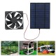 Solar Panel Powered Fan Mini Ventilator 20W Solar Panel 6-in Exhaust Fan