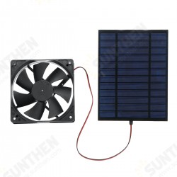 Solar Panel Powered Fan Mini Ventilator 20W Solar Panel 6-in Exhaust Fan Solar Panel Powered Fan Mini Ventilator 20W Solar Panel 6-in Exhaust Fan