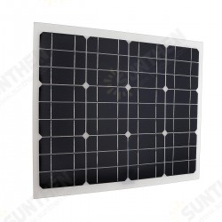 Solar Panels Double USB Interface 30W 12V/5V DC Crocodile Clip Four Heads Monocrystalline Solar Panel Solar Panels Double USB Interface 30W 12V/5V DC Crocodile Clip Four Heads Monocrystalline Solar Panel