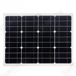 Solar Panels Double USB Interface 30W 12V/5V DC Crocodile Clip Four Heads Monocrystalline Solar Panel Solar Panels Double USB Interface 30W 12V/5V DC Crocodile Clip Four Heads Monocrystalline Solar Panel