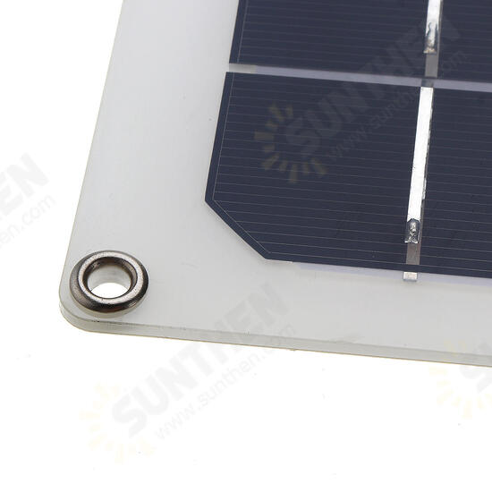 Solar Panels Double USB Interface 30W 12V/5V DC Crocodile Clip Four Heads Monocrystalline Solar Panel