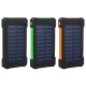 Solar Power Bank 8000mAh Portable Waterproof Solar Charger with LED Light