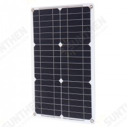 Solar Power System 18W 18V Solar Panel Battery Charger 3000W Inverter 30A 12/24V Solar Controller USB Kit Solar Power System 18W 18V Solar Panel Battery Charger 3000W Inverter 30A 12/24V Solar Controller USB Kit
