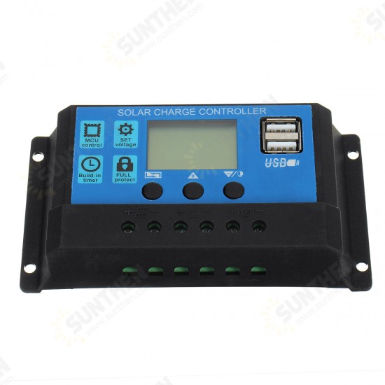 Solar Power System Kit 18V Solar Panel 4000W 12V to 110V/220V Inverter 30A 12/24V Charge Controller USB Kit