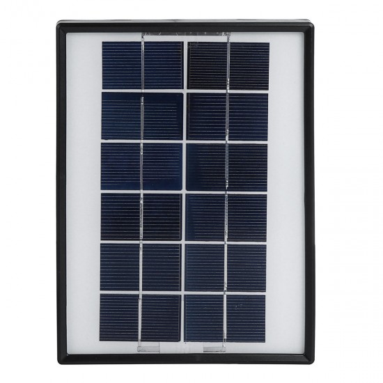 Solar Powered System 3.7V 4400mAh Li-on Battery USB Portable Emergency Light Camping Solar Panel