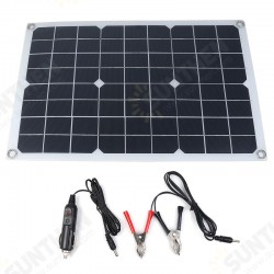 True 20W Solar Panel 12V/5V DC USB Solar Power Panel 4 Heads Monocrystalline True 20W Solar Panel 12V/5V DC USB Solar Power Panel 4 Heads Monocrystalline