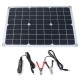 True 20W Solar Panel 12V/5V DC USB Solar Power Panel 4 Heads Monocrystalline