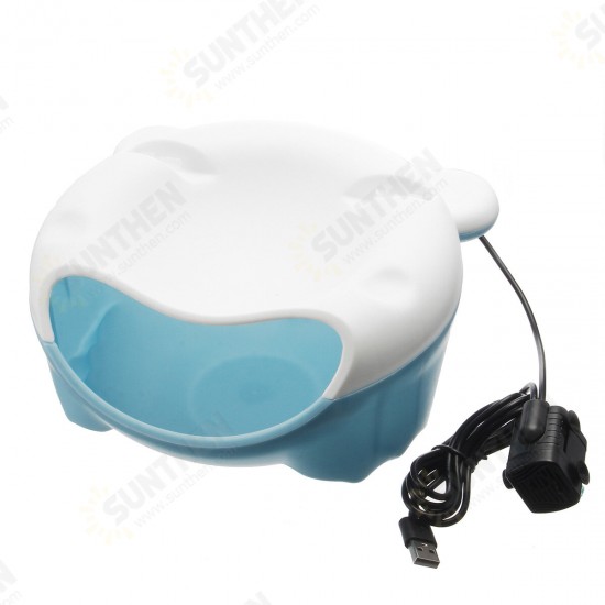 USB 1.5L Automatic Ultra Silent Pet Dog Cat Water Feeder Bowl Drinking Fountain Dispenser w/ Night Light USB 1.5L Automatic Ultra Silent Pet Dog Cat Water Feeder Bowl Drinking Fountain Dispenser w/ Night Light