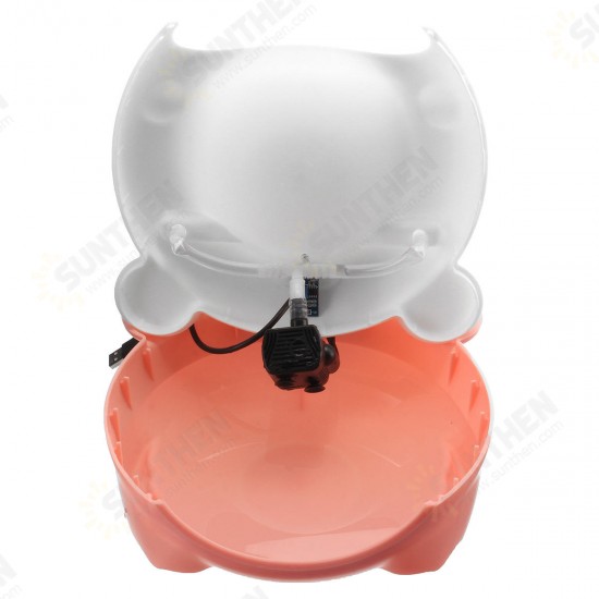 USB 1.5L Automatic Ultra Silent Pet Dog Cat Water Feeder Bowl Drinking Fountain Dispenser w/ Night Light USB 1.5L Automatic Ultra Silent Pet Dog Cat Water Feeder Bowl Drinking Fountain Dispenser w/ Night Light