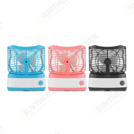 USB Portable Mini ABS Fan Cooling Desktop Air Conditioner Fan Humidified Foggy