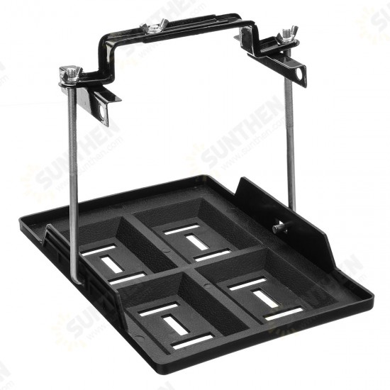 Universal Battery Tray Adjustable Hold Down Battery Clamp Bracket Cycle 19x28cm Universal Battery Tray Adjustable Hold Down Battery Clamp Bracket Cycle 19x28cm
