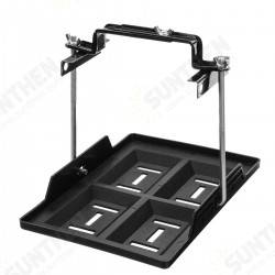 Universal Battery Tray Adjustable Hold Down Battery Clamp Bracket Cycle 19x28cm Universal Battery Tray Adjustable Hold Down Battery Clamp Bracket Cycle 19x28cm