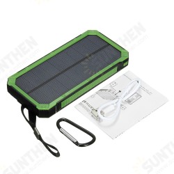 Waterproof 8000mAh Portable Solar Charger Dual USB Battery Power Bank Waterproof 8000mAh Portable Solar Charger Dual USB Battery Power Bank