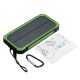 Waterproof 8000mAh Portable Solar Charger Dual USB Battery Power Bank