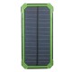 Waterproof 8000mAh Portable Solar Charger Dual USB Battery Power Bank