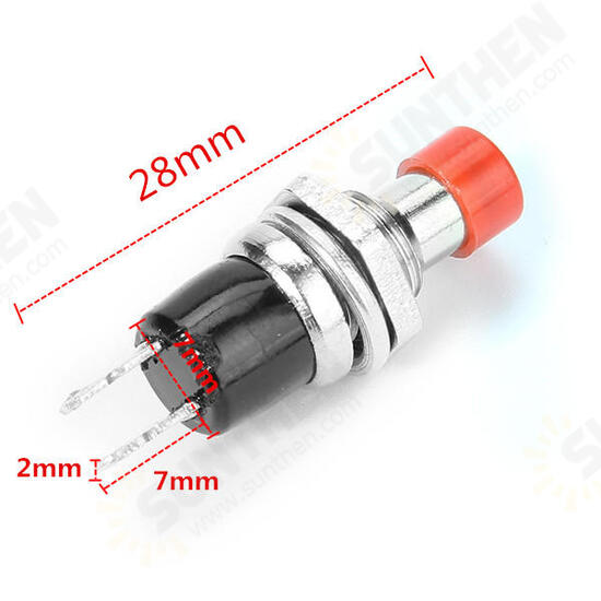 PBS-110 250V 1A 7mm Self-reset Switch NC Push Button Round 10pcs PBS-110 250V 1A 7mm Self-reset Switch NC Push Button Round 10pcs