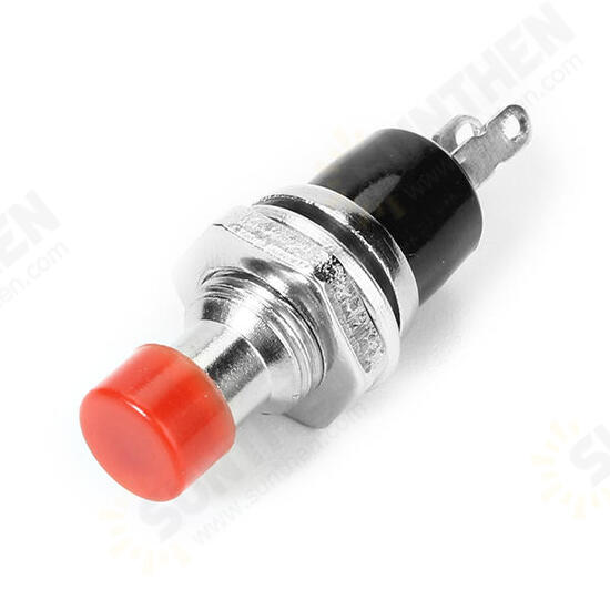 PBS-110 250V 1A 7mm Self-reset Switch NC Push Button Round 10pcs