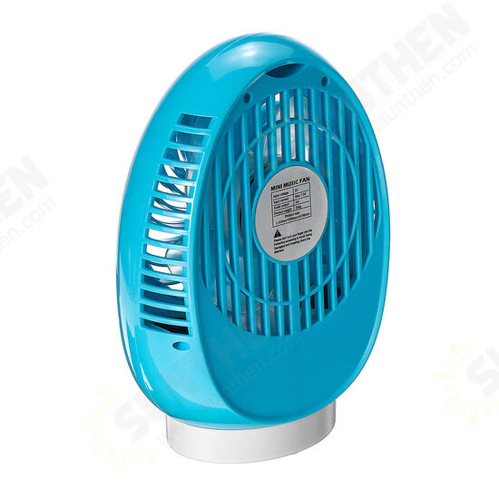 Wireless Music Fan bluetooth/TF Card Audio Player Party Study Working Camping Mini Cooling Desktop Fan