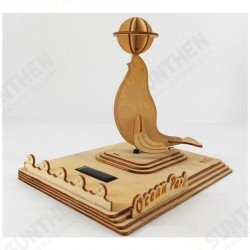 3D Educational Solar Powered Toys Energy Sea lion Kits Brick Block Wood Puzzle Model Toys 3D Educational Solar Powered Toys Energy Sea lion Kits Brick Block Wood Puzzle Model Toys