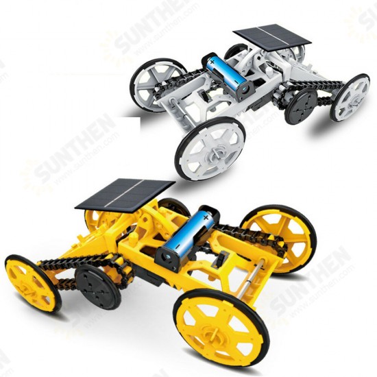 DIY Solar Assembled Electric Building Block Car STEM Science And Education Children's Educational Electric Model Toy